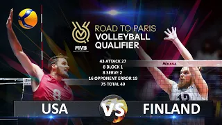 USA vs Finland | Volleyball Olympic QT 2023