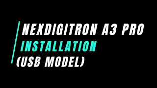 NEXDIGITRON A3 PRO DashCam with USB Cable & Charger | Installation Tutorial