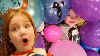BALLOON FAMiLY new GAME with Adley & Niko! morning swimming inside the pool routine! tooth update 🦷