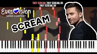 Sergey Lazarev - Scream (Eurovision 2019 - Russia) - На Пианино - Караоке