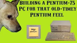 Building a Pentium-75 PC, for that old-timey Pentium feel