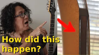 How to repair (re-glue) a detached fretboard - Ibanez SA160 Series restoration