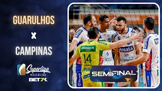 Jogo 1 | Guarulhos X Campinas | MELHORES MOMENTOS | Superliga BET7K Masculino 23/24 - Semifinal