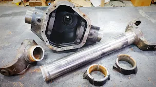 Homemade Passenger Drop Dana 60. Ultimate Land Rover Discovery Build Episode 3.