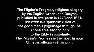 പിൽഗ്രിംസ് പ്രോഗ്രസ്, pilgrims progress by john bunyan, മലയാളം.