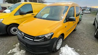 Осмотр Volkswagen Caddy kombi 2016 после строительной фирмы но в идеале /// цвета солнца #86