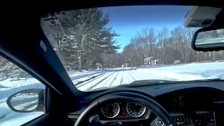 I GOT STUCK - E92 M3 SNOW POV on Christmas Day