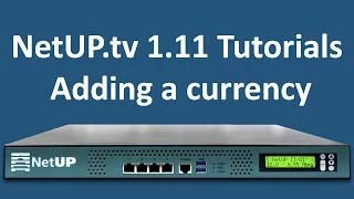NetUP.tv 1.11 Tutorials: adding a currency