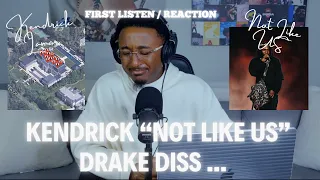 Rap War Continues... Kendrick Lamar " Not Like Us" ( FIRST LISTEN & REACTION )