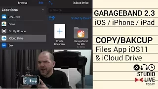 Copy Files to iCloud Drive in GarageBand for iOS 2.3 - Understand the Basics (iPhone/iPad/iOS11)