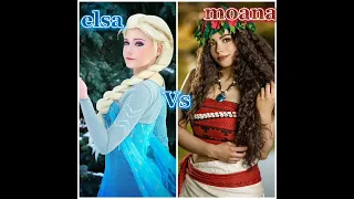 ELSA❄️VS MOANA🌼