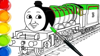 How-to-draw Henry The Green Engine in Thomas & Friends . Drawing and Coloring Pages | Tim Tim TV
