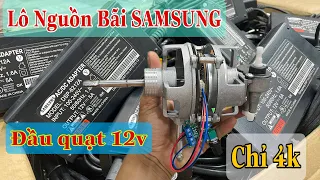 Hàng nhật bãi giá chỉ từ 4k - Nguồn samsung 12v5A - Đầu quạt không chổi than 12v - đèn pin sony