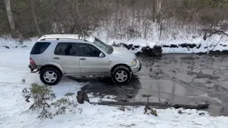 Mercedes ML55 AMG Rausch Creek 1.27.23 - Only ones smart enough to be on the trails for the day