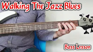 Walking The Jazz Blues in Bb - How to Play Walking Bass Lines