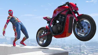 GTA 5 Spiderman Motorcycle Fails/Ragdolls Episode 11 (Euphoria Ragdolls)