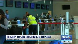 Flights from SLO to San Diego begin Tuesday