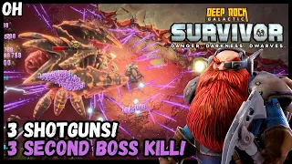 Insane Shotgun Build Kills Boss In SECONDS!! Deep Rock Galactic: Survivor!