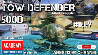 TOW DEFENDER 500D | 1/48 Scale Attack Helicopter | ACADEMY Korea | Rakit sendiri Helikopter SERBU ✅️