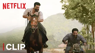 Ram Charan and Jr NTR Meet For The First Time | RRR (Hindi) Movie Scene | Netflix India