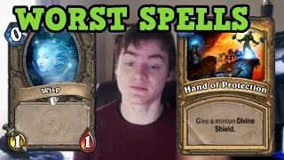 Hearthstone Top 5 WORST SPELL CARDS