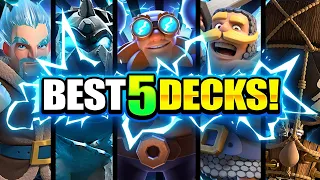 *NEW!* TOP 5 STRONGEST DECKS IN CLASH ROYALE!! - BEST DECK LIST!!