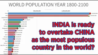 World Population From Year 1800-2100 (With Animated)