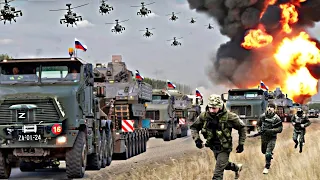 Today! May 14, Ukrainian War Leader Full Command, Blows Up a Convoy of Russian Combat Vehicles