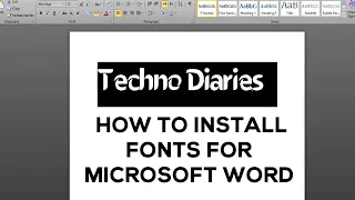 How to Add New Fonts to Microsoft Word | Install Fonts For Microsoft Word