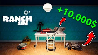 ЗАРАБАТЫВАЕМ ОЧЕНЬ МНОГО ДЕНЕГ С ПРОИЗВОДСТВА КОЛБАС!!! Ranch Simulator #8