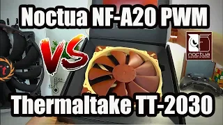 ОБЗОР-ТЕСТ-СРАВНЕНИЕ Noctua NF-A20 PWM VS Тhеrmаltаkе ТТ-2030