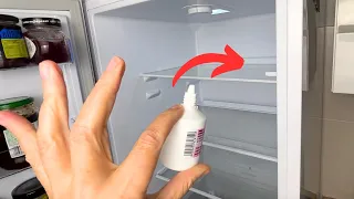 Just one drop. And shelves in refrigerator stop steaming
