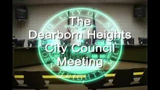 Dearborn Heights City Council Meeting: 8-14-18