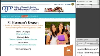 Mi Hermana's Keeper: A Toolkit of Promising Practices for Juvenile Justice