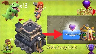 Th9 Legend League Sign Up Attacks/Th9 VsTh16 2*/Most Powerful Th9 Pushing Strategy#clashofclans