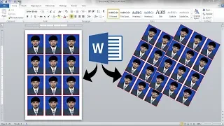 Passport size photo using ms word | save jpeg | print | how to make passport size photo in ms word |