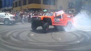 DAKAR 2012 - ROBBY GORDON - DRIFT - LIMA - trompito - av. tacna - CARLOS ALIAGA