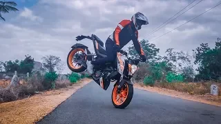 How To Stoppie With ABS Bike ? KTM Duke 125 Stunts - Review - Pros & Cons -  #withme