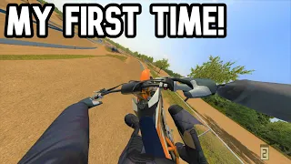 My FIRST TIME Playing MX BIKES!