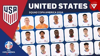 🇺🇸 USA SQUAD COPA AMERICA 2024 - USMNT 27 MAN PLAYERS PROVISIONAL SQUAD DEPTH