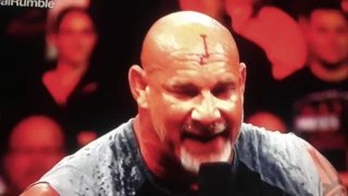 Goldberg Head Bleeding WWE RAW 1/23/17 REVIEW - Goldberg Bloody Head WWE RAW January 23 2017