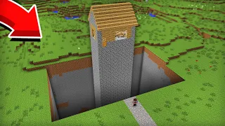 Я СЛУЧАЙНО ОТКОПАЛ НЕБОСКРЁБ В МАЙНКРАФТ | Компот Minecraft