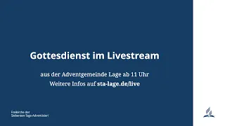 Werner Eschen am 27.04.2024 | Gottesdienst der Adventgemeinde Lage [LIVE]