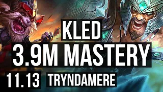 KLED vs TRYNDAMERE (TOP) | 3.9M mastery, 5/1/16, 3500+ games | KR Diamond | v11.13