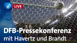 Fußball-WM 2022 in Katar: DFB-Pressekonferenz mit Kai Havertz und Julian Brandt