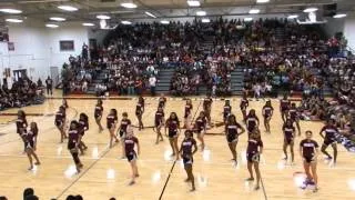 KHS Cheerleaders and Kangarettes 9 6 13 at Homecoming Pep Rally