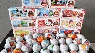 33 Zaini Chocolate Egg Surprise Disney  Frozen Mickey  Sofia Star Wars Cars Hello Kitty Spiderman