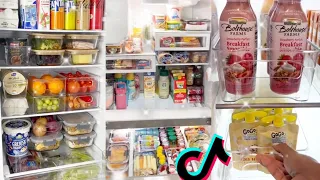 fridge restock tiktok compilation 🍬🍭🍫