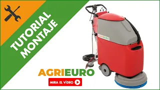 Montaje y funcionamiento Fregadora de suelos lava y seca AgriEuro U.T. LP-450-E eléctrica