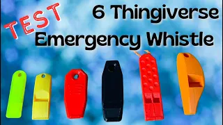 Amazing - 6 emergency Whistle tested - 3D printed